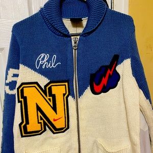 RARE NIKE PHIL KNIGHT PRO CLUB VARSITY CARDIGAN